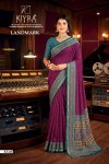 Landmark By Kiyra Black Masakali Silk Saree